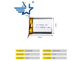 803040P-1000mAh